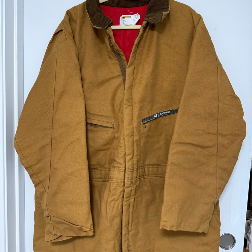 Key Apparel Jacket with Red Quilted Lining 2x